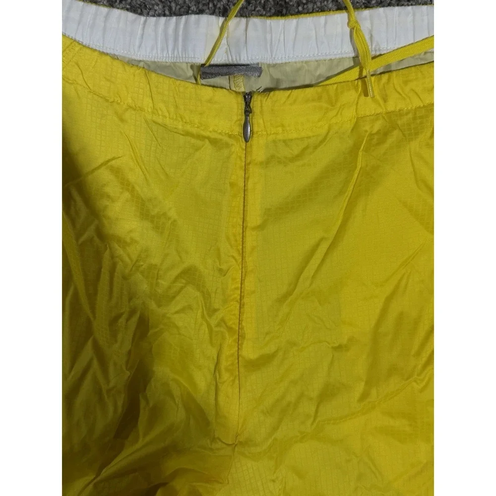 Vtg Nike Yellow Windbreaker Pants Zip Front Women's Size M (8-10) Convertible